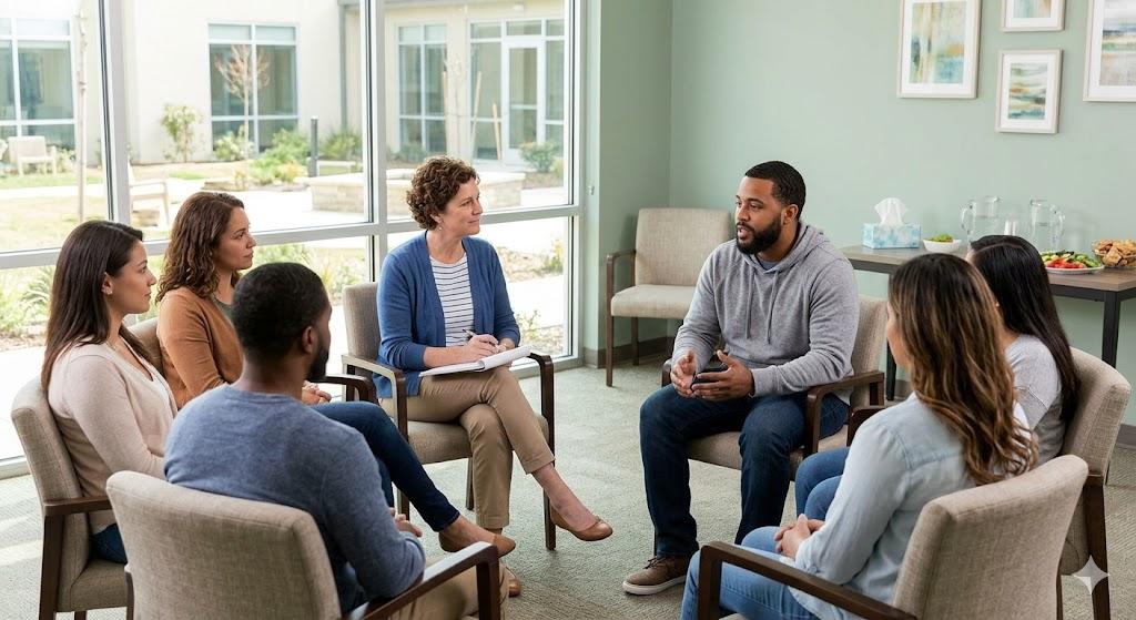 A group therapy session in PHP