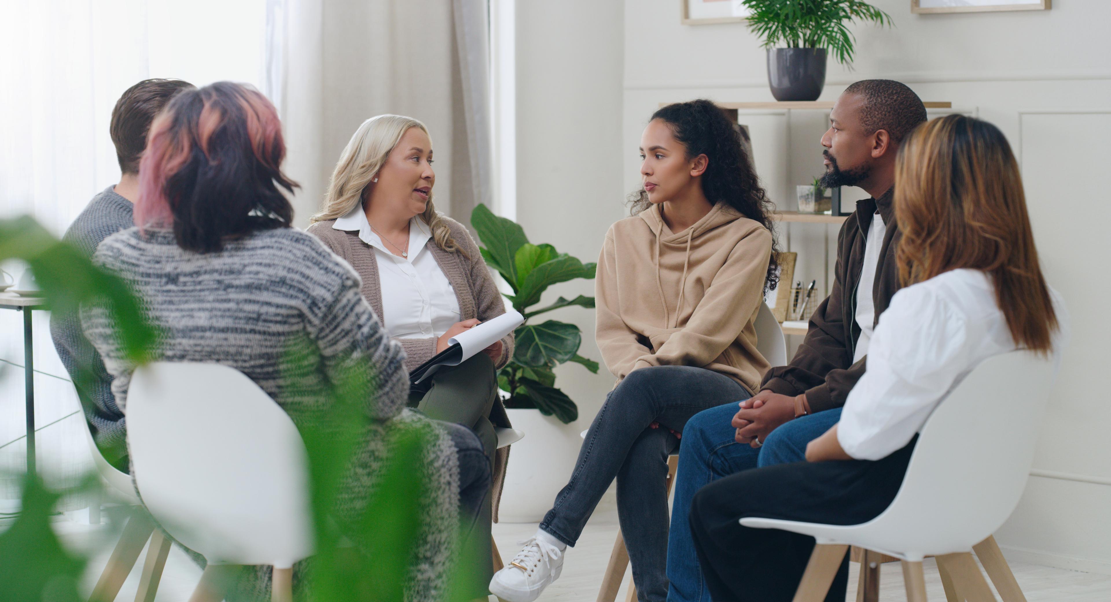 What is a partial care program? Group therapy typically plays a big role