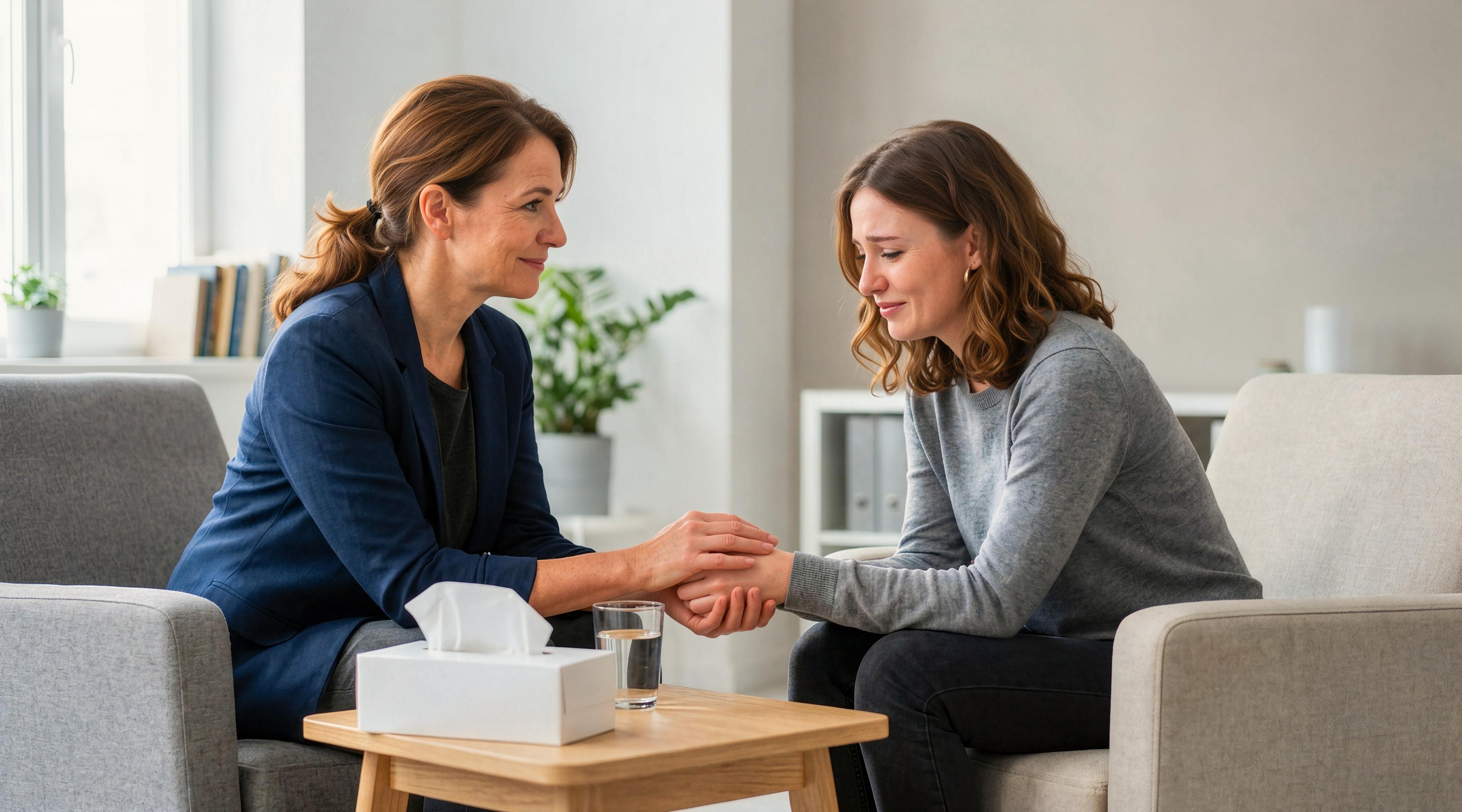A therapy session for depression